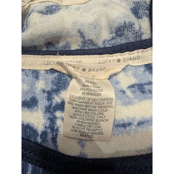 🥚3/30 3 pc Lucky Brand Tie Dye Pajama Set - Picture 6 of 12